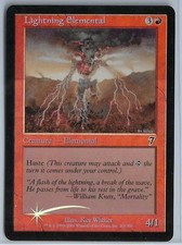 Magic MTG - Lightning Elemental (Foil) - 7th Seventh Edition - HP