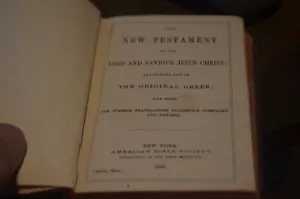 THE NEW TESTAMENT Of Our Lord and Saviour Jesus Christ Translated Original Greek - Picture 1 of 5