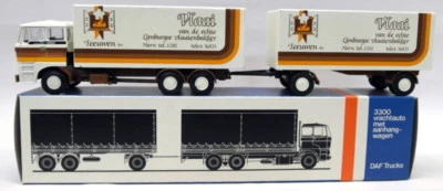 Lion Car 1/50 Scale - Nr.74 DAF 2800 Box Truck & Trailer Vlaai Model Truck - Image 1 of 4
