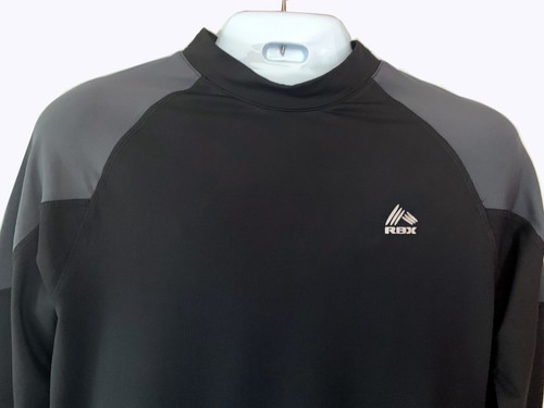 VETEMENTS RBX Felpa uomo Activewear pullover colore nero e grigio taglia L