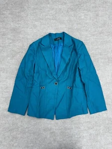 Teal Blue 1 Button Sport Coat Suit Jacket Boys Size XL - Picture 1 of 7