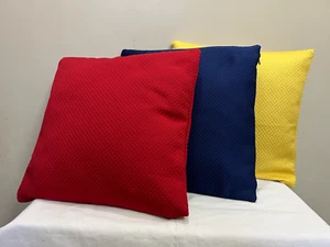 Set of 3 Designer Circle Pattern Cushions - PET Material, Multicolor, 16x16 inch - Picture 1 of 7