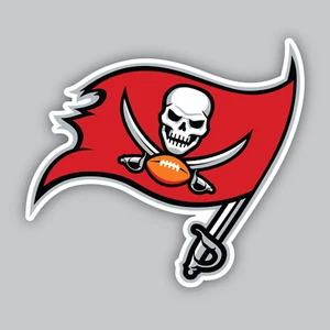 Pegatina/calcomanía de vinilo de los Tampa Bay Buccaneers - fútbol americano de la NFL - NFC sur - Florida - Imagen 1 de 2