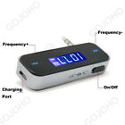 Wireless 3.5mm FM Transmitter w/ LCD For MP3 iPod iPhone Cell Phone Handsfree