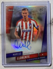 2019-20 Topps Finest UEFA Champions League Marcos Llorente Rookie Auto Autograph
