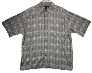 Manhattan Herren Größe L kurzärmeliges Freizeitshirt Viskose Rayon - Bild 1 von 9