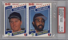 1987 M&M's Star Lineup Food Issue Panels Roger Clemens Harold Baines PSA 8 HOF