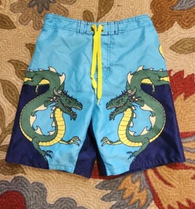 Joe Boxer Youth 8 Swim Trunks Mesh Lined Elastic Waist Dragon - Picture 1 of 7