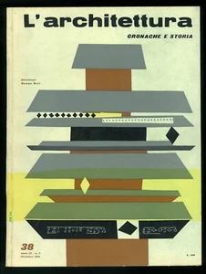 L'architettura cronache e storie n. 38 dicembre 1958  direttore Bruno Zevi - Picture 1 of 1