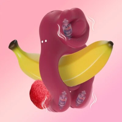 Anillo Vibrador para Polla con Estimulador de Clítoris para Lamer Lengua para Parejas Juguetes Sexuales Foto 1 de 4