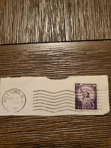 RARE LIBERTY 3 CENT US POSTAGE STAMP. PURPLE LADY STATUE OF LIBERTY USED. - Picture 1 of 3