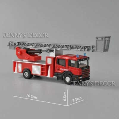 Modelo de vehículo diecast escala 1:72 juguete Scania lucha contra incendios truntable escalera camión Foto 1 de 4
