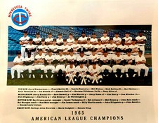 1965 MINNESOTA TWINS 8X10 TEAM PHOTO AMERICAN LEAGUE CHAMPIONS