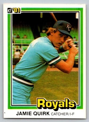 1981 Donruss - #341 Jamie Quirk - Image 1 of 2