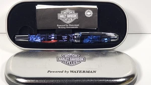 Waterman Harley Davidson Tintenschreiber mit Metalletui & Anleitung BRAUCHT TINTENMINE - Bild 1 von 20