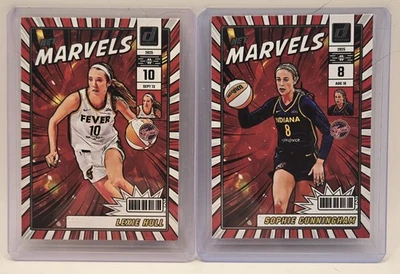2025 Panini Donruss WNBA Sophie Cunningham Lexie Hull Net Marvel PAIR #1 & #11 - Image 1 of 4