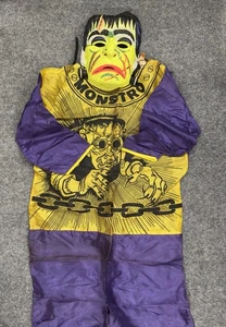 Vintage Halloween Costume Frankenstein Mask MONSTRO Monster Large Made in USA - Picture 1 of 13