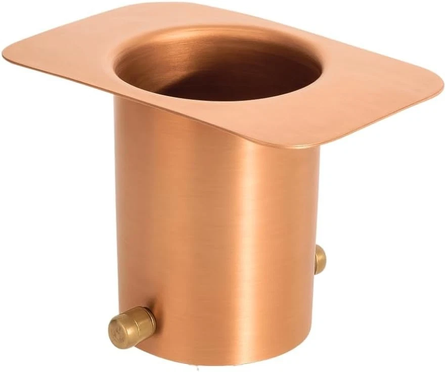 Monarch Rain Chains 20040 Pure Copper Brass Bolt Rain Chain Gutter Adapter Stan