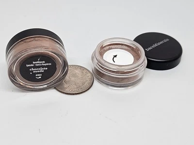 bareMinerals Eye Color Eyeshadow CHOCOLATE SUEDE  0.01oz/.28g Travel Sz (LOT/2) - Image 1 of 4