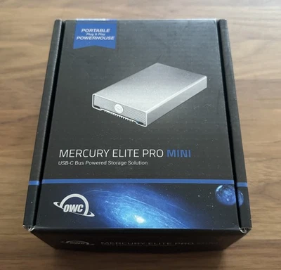 OWC Mercury Elite Pro mini — USB-C 10Gb/s 2,5 Zoll SATA-III Gehäuse, wie neu - Bild 1 von 4