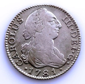 SC. Spain-Carlos III . 2 reales, 1781 PJ. Madrid. Plata 5,7 g. - Imagen 1 de 2