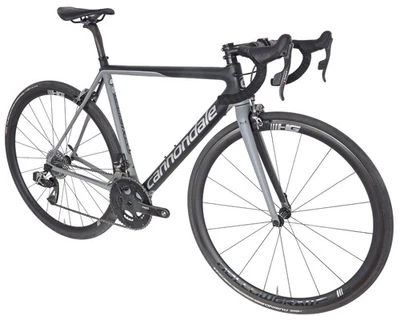 Cannondale SuperSix EVO Hi-MOD W Red eTap 2x 11s Carbon Road Bike 52cm GRAY 2017 - Image 1 of 4