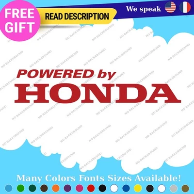 Fits Powered Honda Stickers Decals Vinyl Civic Vtec Type R Accord HRV Mind Turbo Foto 1 de 4