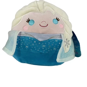Disney Squishmallow Elsa Plüsch 7 Zoll Frozen II Kellytoy 2021 Sparkle Cuddly Neu mit Etikett - Bild 1 von 13