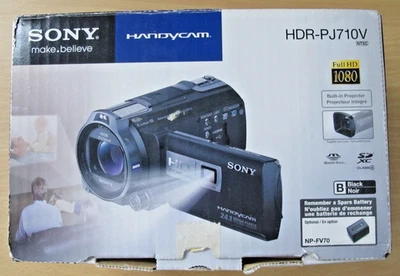 Sony HDR-PJ710V (32 GB) AVC Camcorder Full HD 1920×1080 video Built-in projector - Image 1 of 4