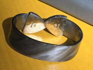 Judith Jack Vintage Sterling Silver Grey Tortoise  Bracelet - Picture 1 of 5