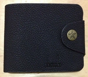 Caballeros Hombres Nuevo Cuero Genuino Real Alta Calidad Cartera Portatarjetas Cartera Negro - Imagen 1 de 2