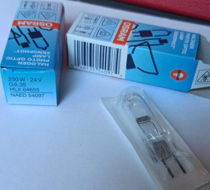 Osram HLX 64655 24V G6.35 EH  24V 250watt Projektor Lampe,für Projektor uvm. - Bild 1 von 1