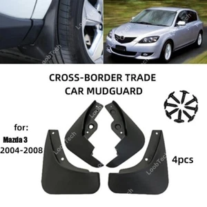 Mud Flaps Mudguard For Mazda 3 BK 04-08 Heavy Duty Mudflaps Splash Guard 4Pcs - Picture 1 of 11