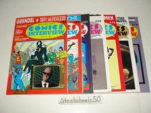 Comics Interview 7 Comic Lot 1987 1989 #51 54 61 69 76 77 78 X-Men Batman Bond - Bild 1 von 9