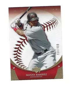 Manny Ramirez 2006 Upper Deck Ovation Gold Card. # 63, # 30 of # 499, Red Sox - Picture 1 of 2