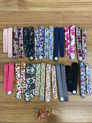 Faixas de reposição FITBIT ALTA grandes 16 pares treino esportivo designs florais sólidos - Imagem 1 de 4