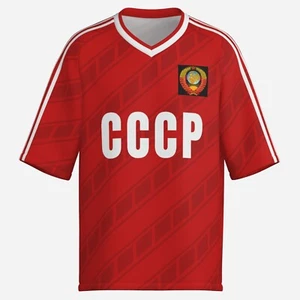 URSS - CCCP Soviet Union football shirt Retro jersey, 1986 home replica soccer - Picture 1 of 7