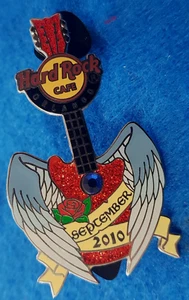 ORLANDO ANGEL WINGS BIRTHSTONE GUITAR SEPTEMBER BLUE SAPPHIRE Hard Rock Cafe PIN - Picture 1 of 1