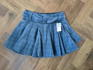 NEW F&F Grey Checked Skater Skirt 7-8 yrs - Picture 1 of 6