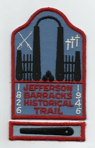 Jefferson Barracks Historical Trail Patch + Cannon Strip, Cloth Backing, Mint - Bild 1 von 1