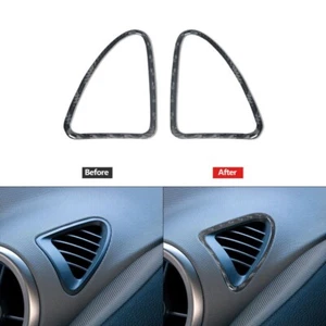 Carbon Fiber Demist Air Vent Outlet Cover Trim For Chevrolet Sonic 2012-2016 - Picture 1 of 12
