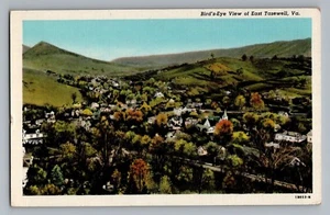 Postal de lino East Tazewell Virginia VA Birdseye Town View Curt Teich 1941 - Imagen 1 de 2