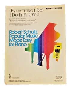 Partituras I Do It For You de Bryan Adams RJ Lange M Kamen 1991 9" x 12" - Imagen 1 de 5