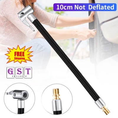 NEW Car Air Tyre Tire Chuck Inflator Pump Hose Adapter Valve Connector Tool Clip - image 1 of 4