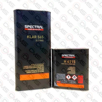 NOVOL SPECTRAL KLAR 565 2:1 VHS LACQUER 7.5L KIT WITH H6115 STANDARD HARDENER