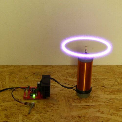 Klasse-E Audio Teslaspule, musikalisch, Musical Tesla Coil SSTC Bausatz, kit