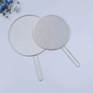 2 Pcs Mesh Cooking Pot Cover Kitchen Splatter Screen Grease Splatter Guard - Picture 1 of 9