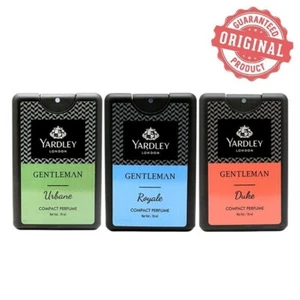 Yardley London Compact Perfume - Gentleman Royale - Urbane - Duke 18ml Pack of 3 - Picture 1 of 3