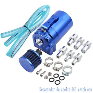 Azul Decantador de aceite Oil catch can Recuperador de aceite de T6061 aluminio - Imagen 1 de 11