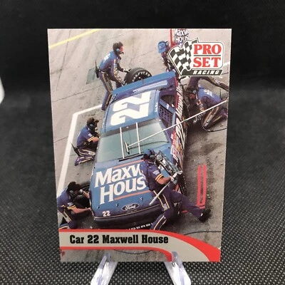 Car 22 Maxwell House #162 - Pro Set Racing Card - 1992 Pro Set Winston Cup - Image 1 of 2